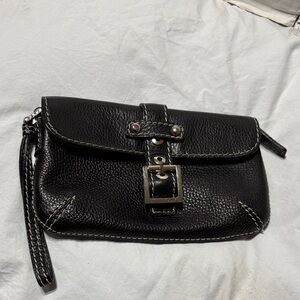 Rafe New York pebble leather wristlet. Made in Italy EUC